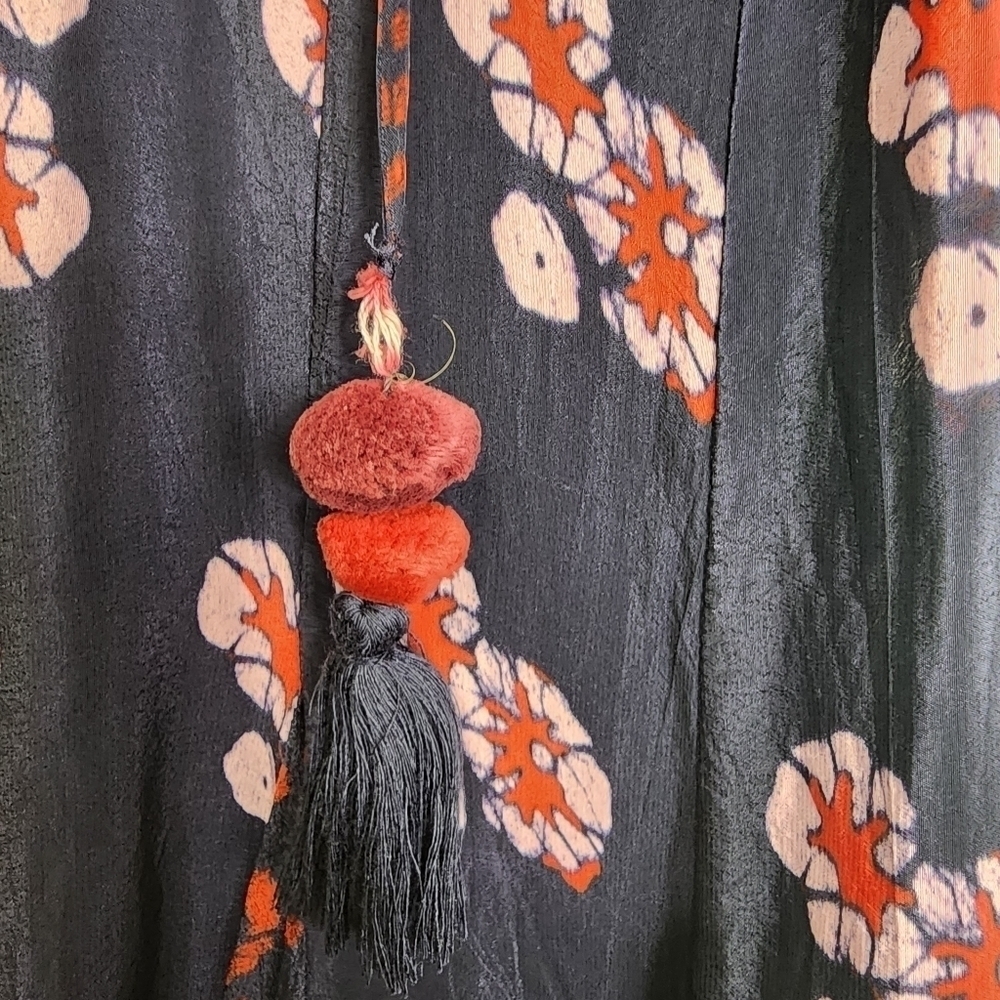 Sea Tie Dye Boho Coastal Cowgirl Dress Size 2 - Picture 10 of 11